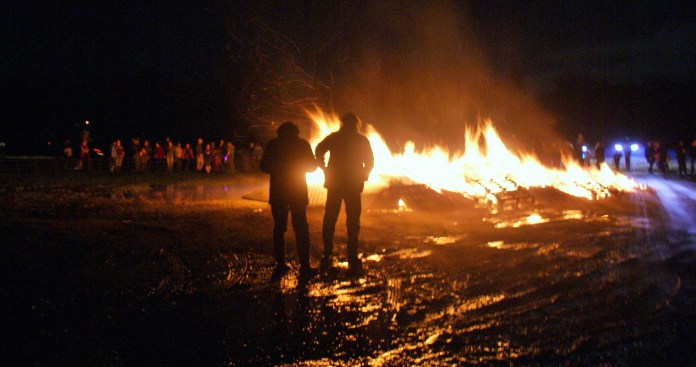 'The nails in all those pallets could be a problem at future sheep sales' 