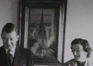 Roofs of New York CRW Nevinson in my grandparent's flat circa 1955 