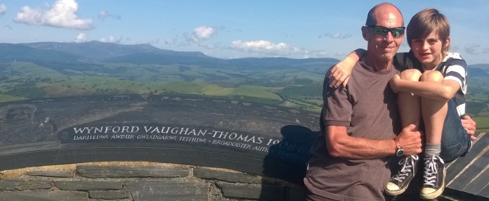 The Three Peaks of Cadair Idris on the Left